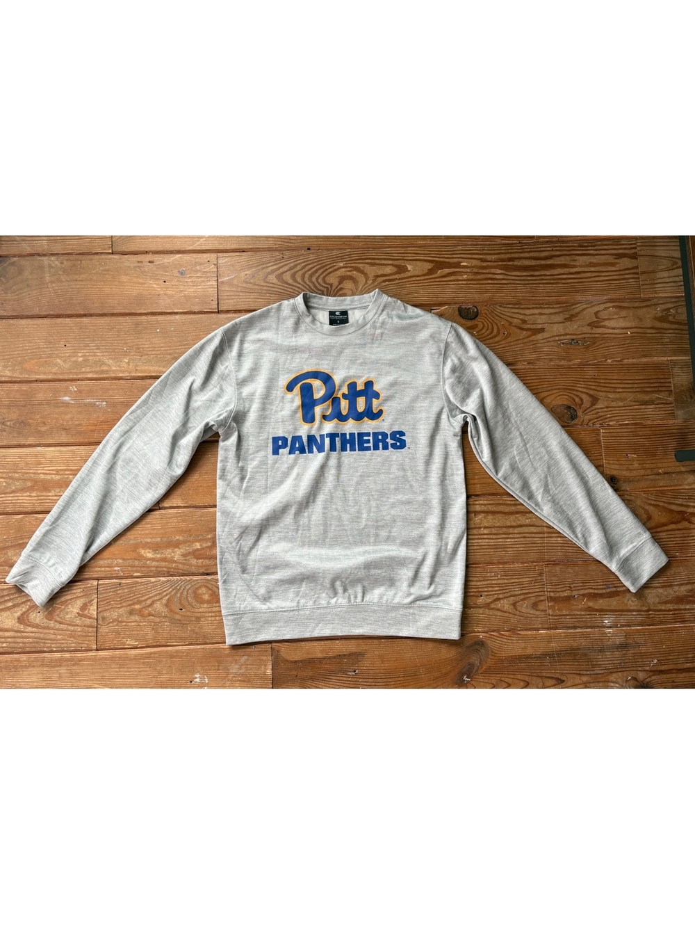 Pitt Panthers Sweatshirt Men’s Small Gray Crewneck Performance Pullover